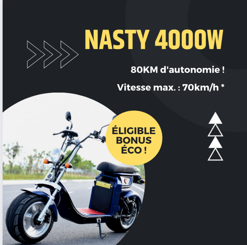 Flyers A5 Moto électrique Nasty 4000W x 100 ex.