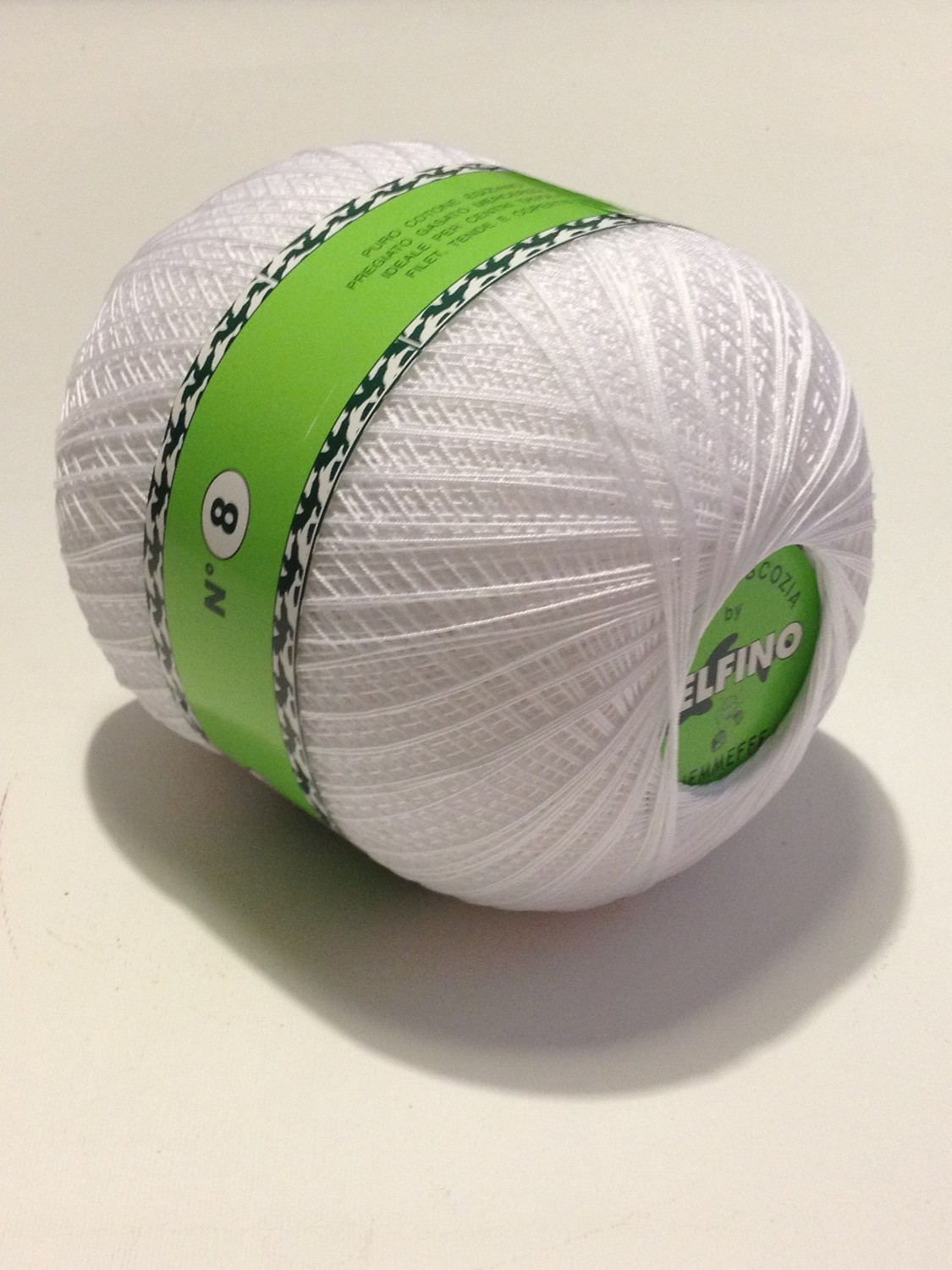 Filati maglia uncinetto gomitoli 100Gr 100% Cotone bianco