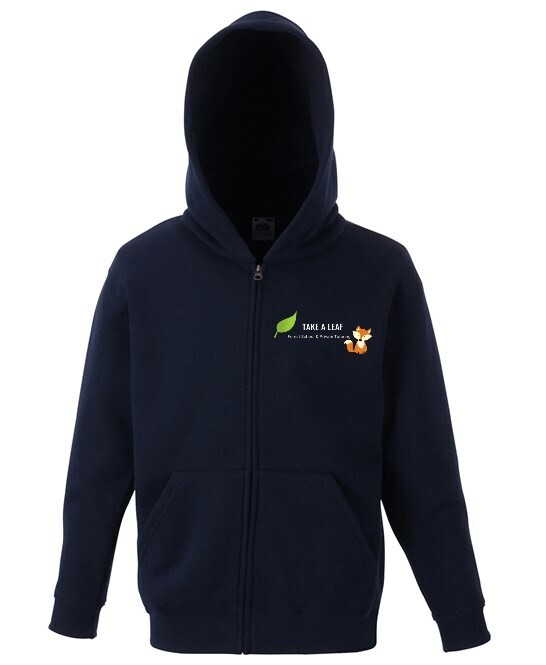 Zip Hoodie with Embroidered Logo