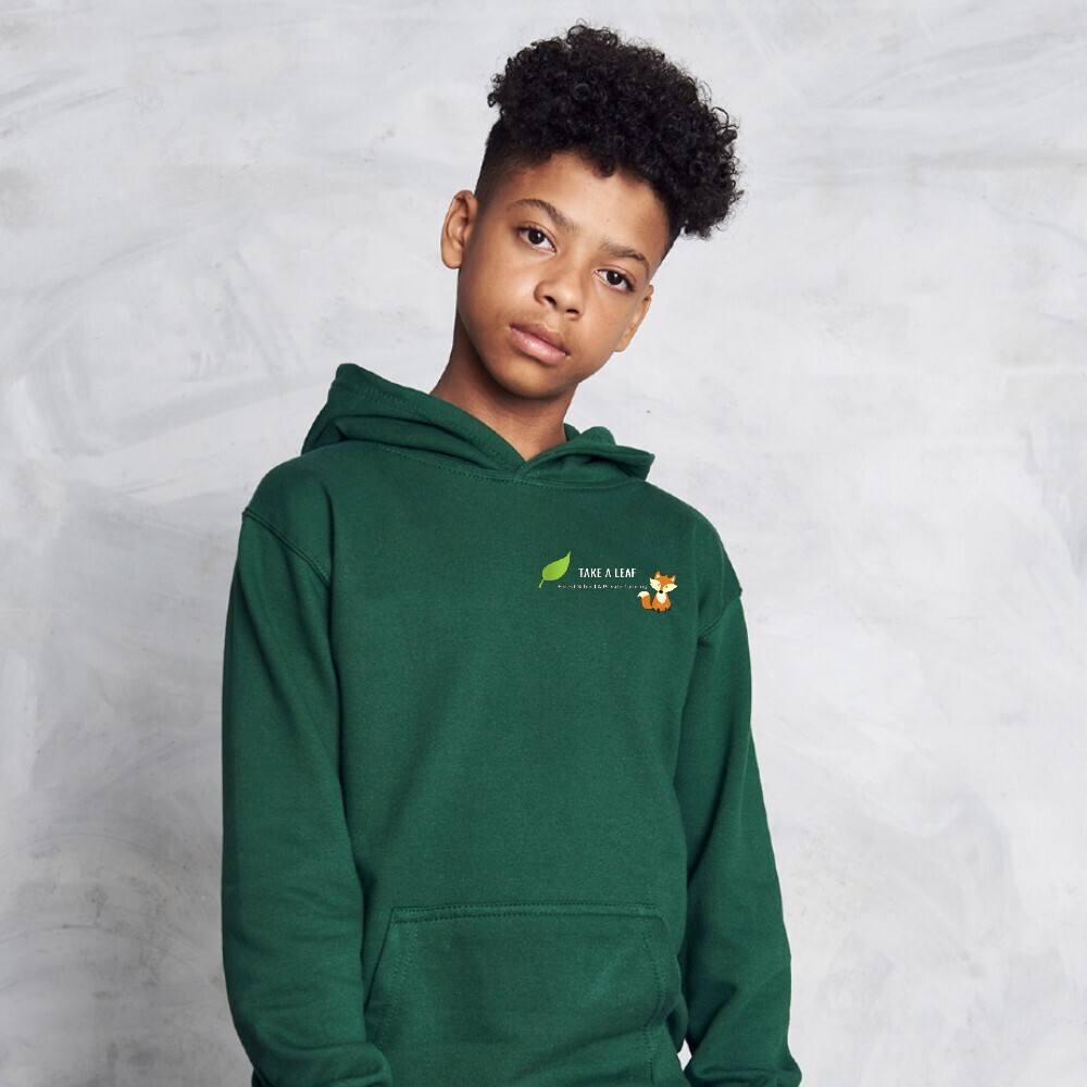 Hoodie with embroidered logo