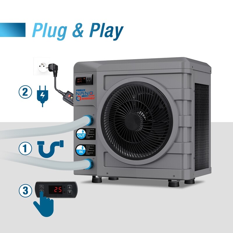 POMPE A CHALEUR POUR SPA NANO ACTION REVERSIBLE 5KW