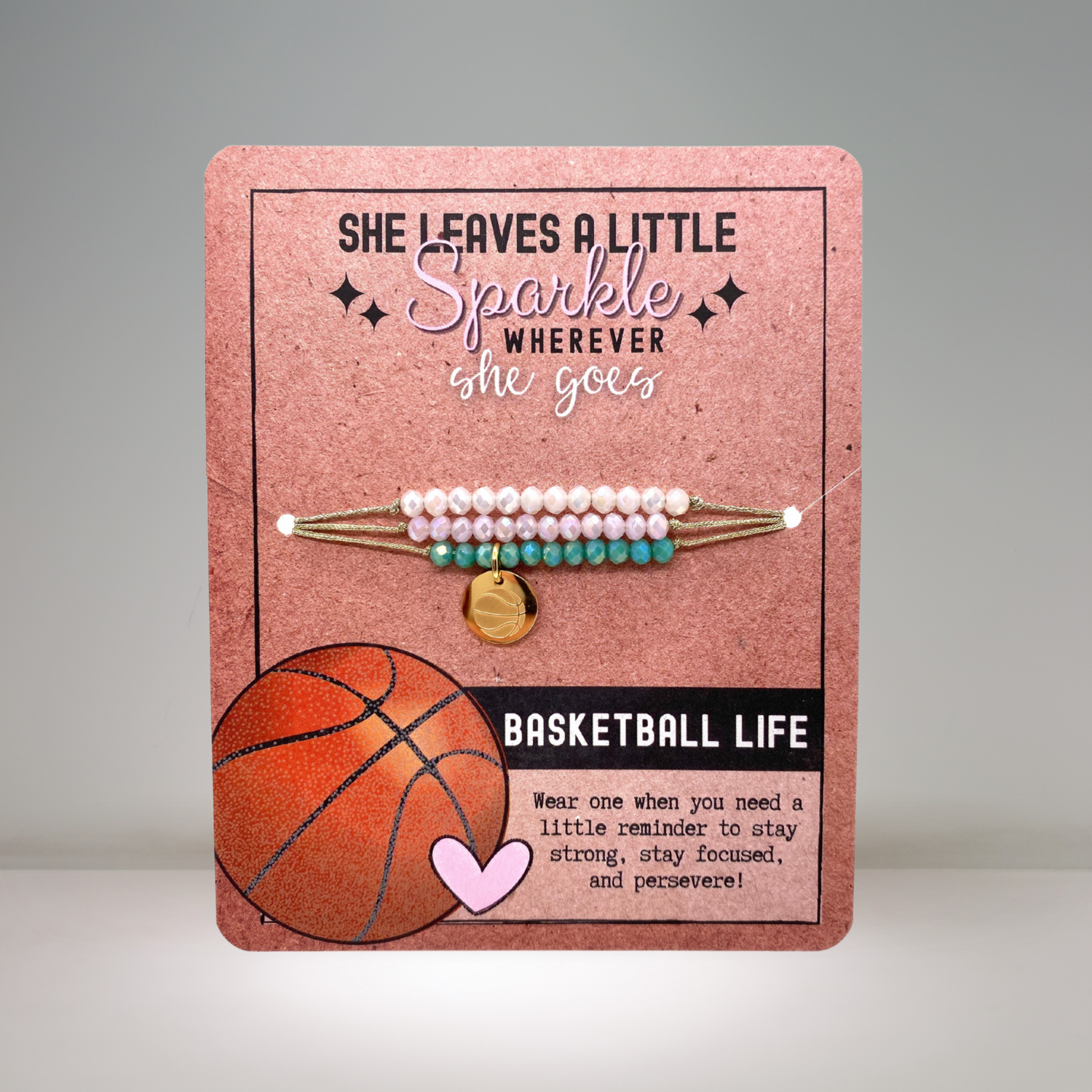 Basketball Bracelet Set | Perfect Basketball Girl Gifts