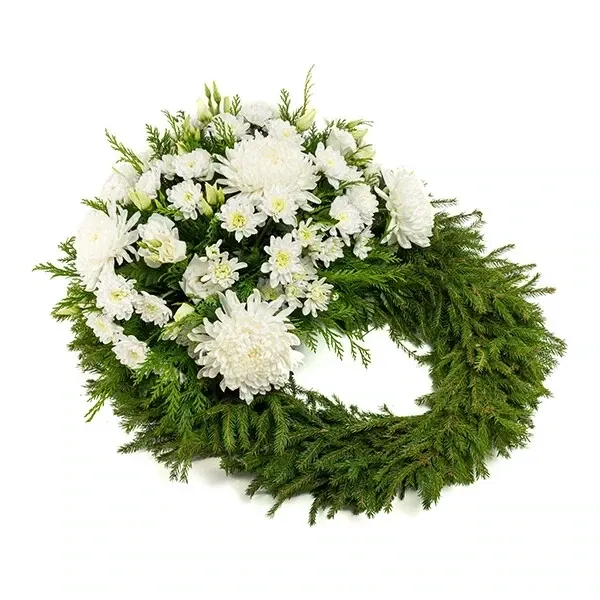 Leinapärg valgete õitega