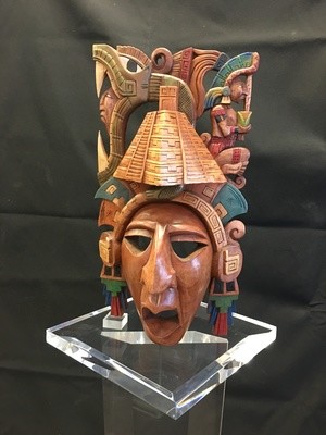 Mayan Warrior w/ Pyramid