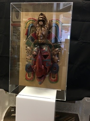 Mayan god Mask in Plexi
