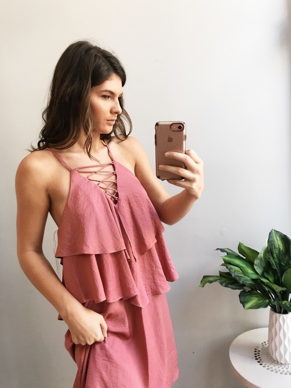 Enchanted Lace Up Dress 