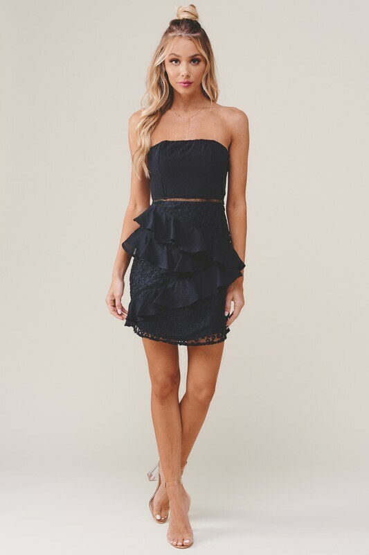 Celeste Ruffled Mini Dress