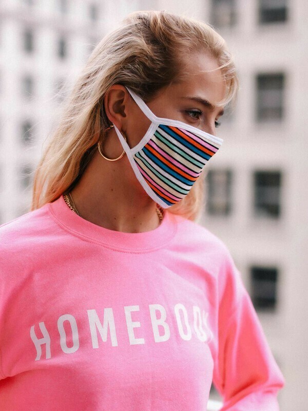 Striped Cotton Mask