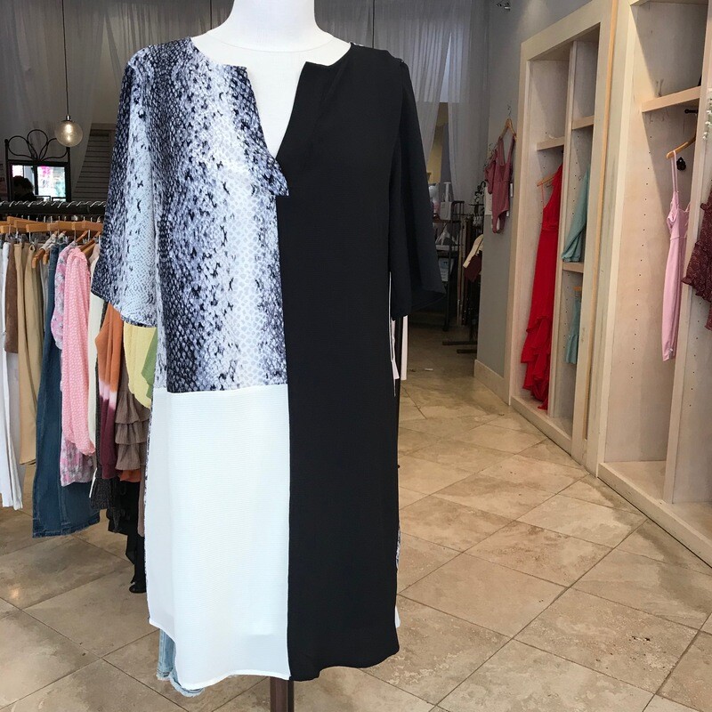 Snake Print Shift Dress