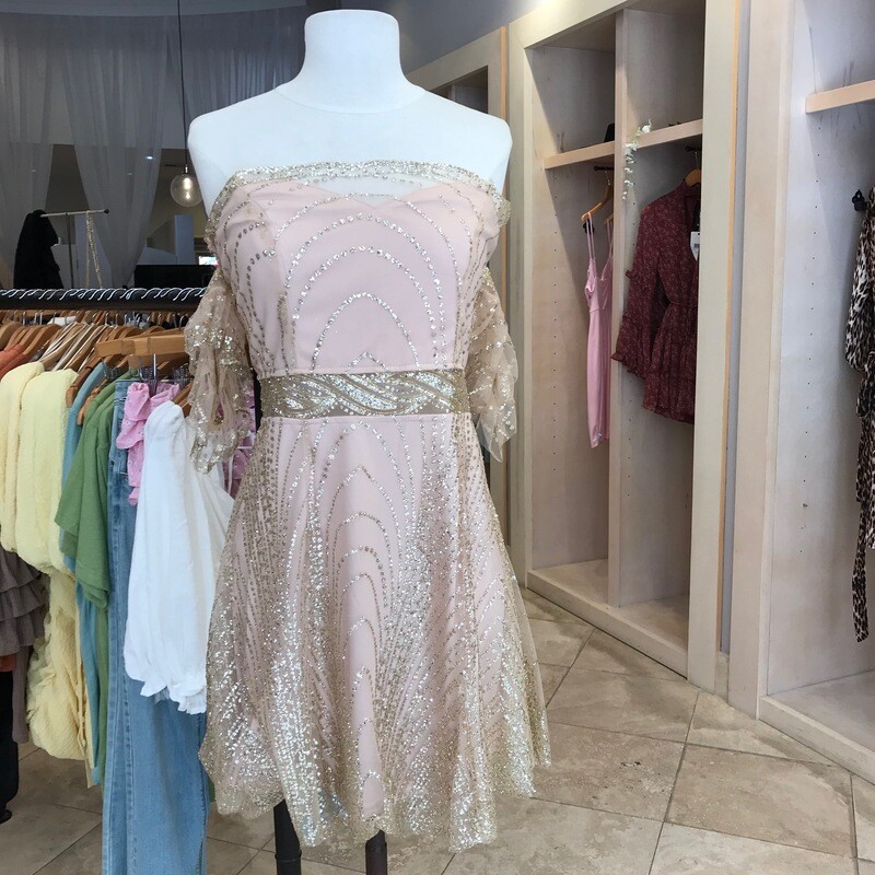 Gina Sparkle Off Shoulder Mini Dress