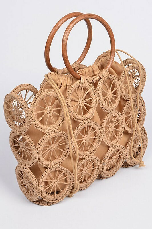 Monotone Crochet Handbag