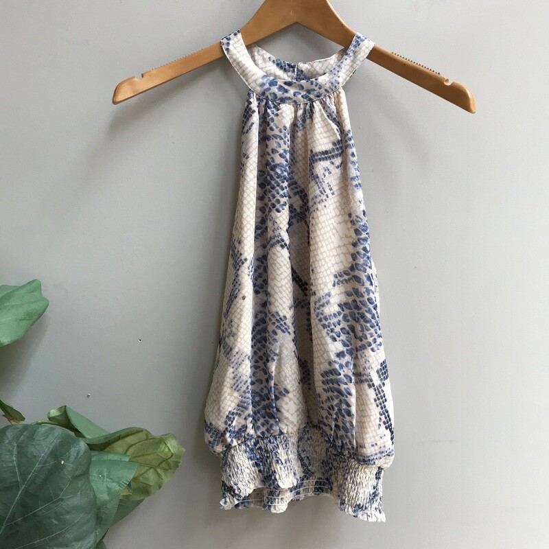 Blush Snake Mock Neck Tank