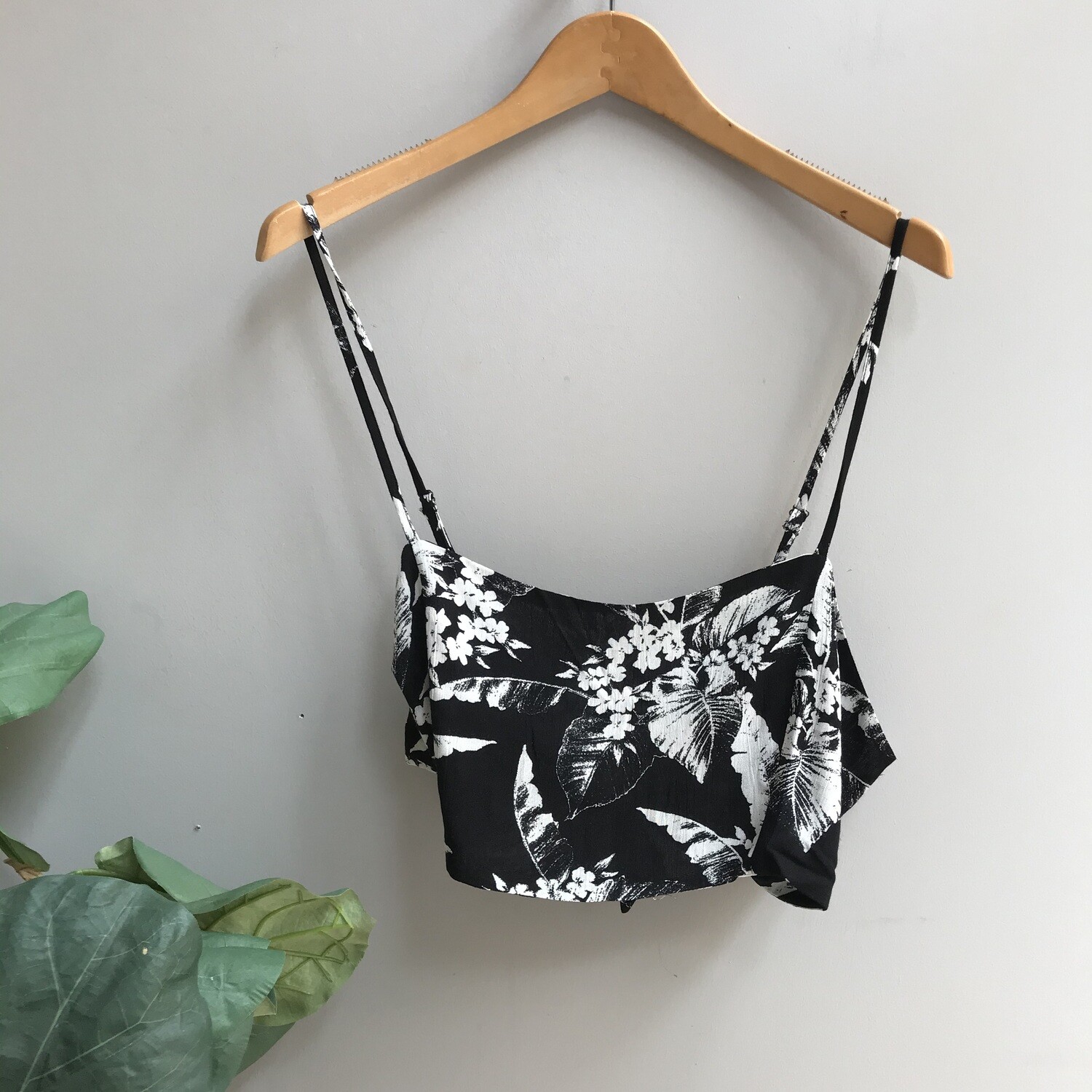 Back Tie Floral Top