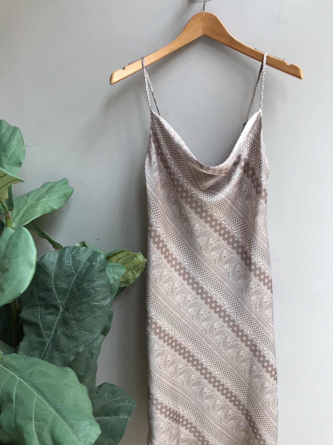 Nicki Cowl Neck Satin Dress