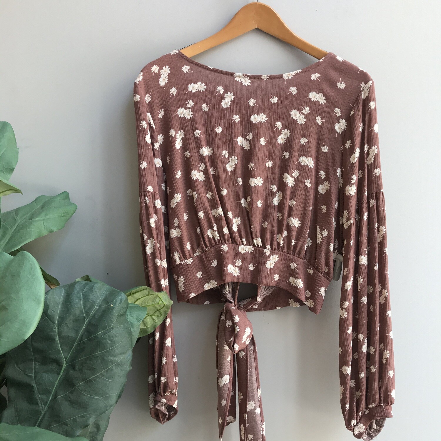 Back Tie Floral Top