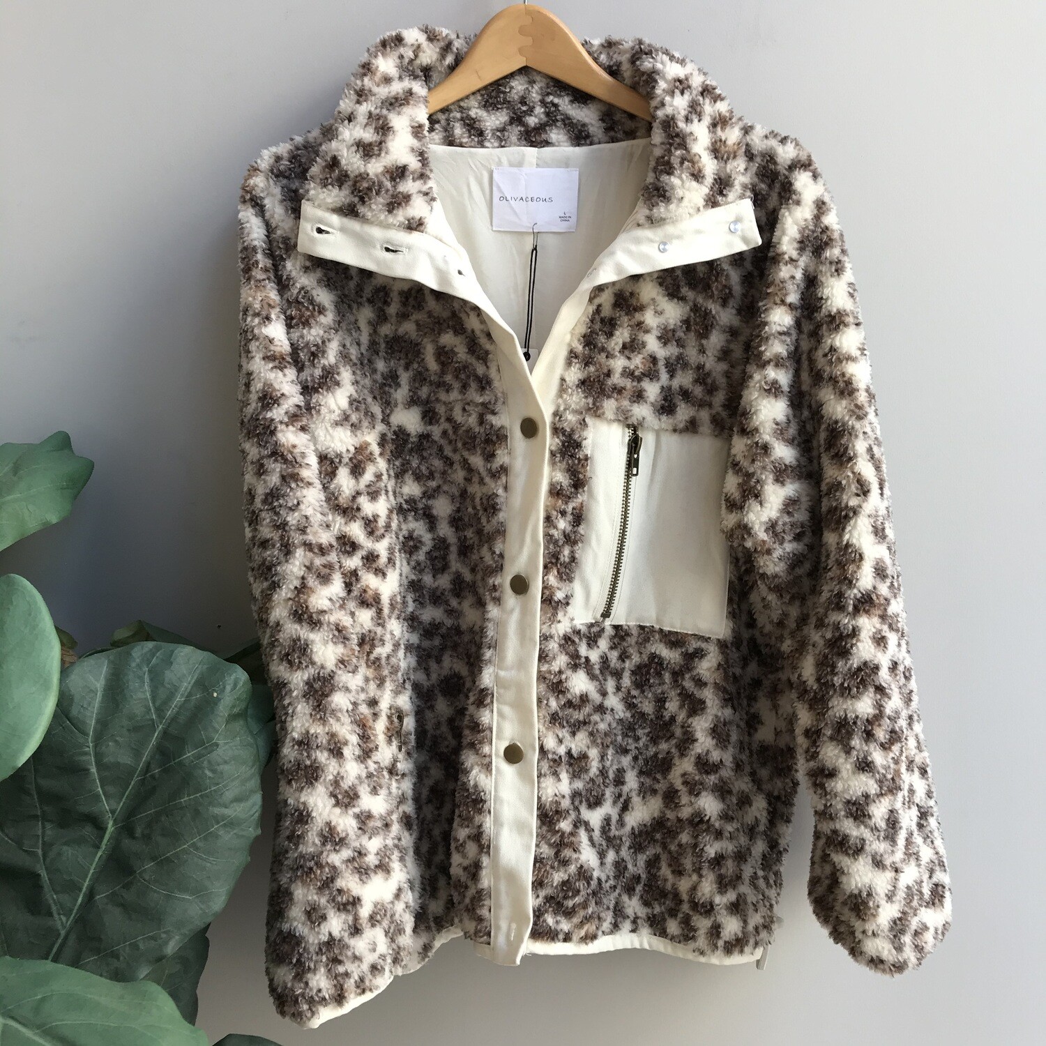 Shearling Leopard Jacket