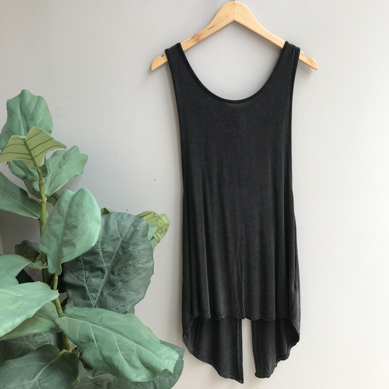 Longline Cut-Out Back Muscle Tank