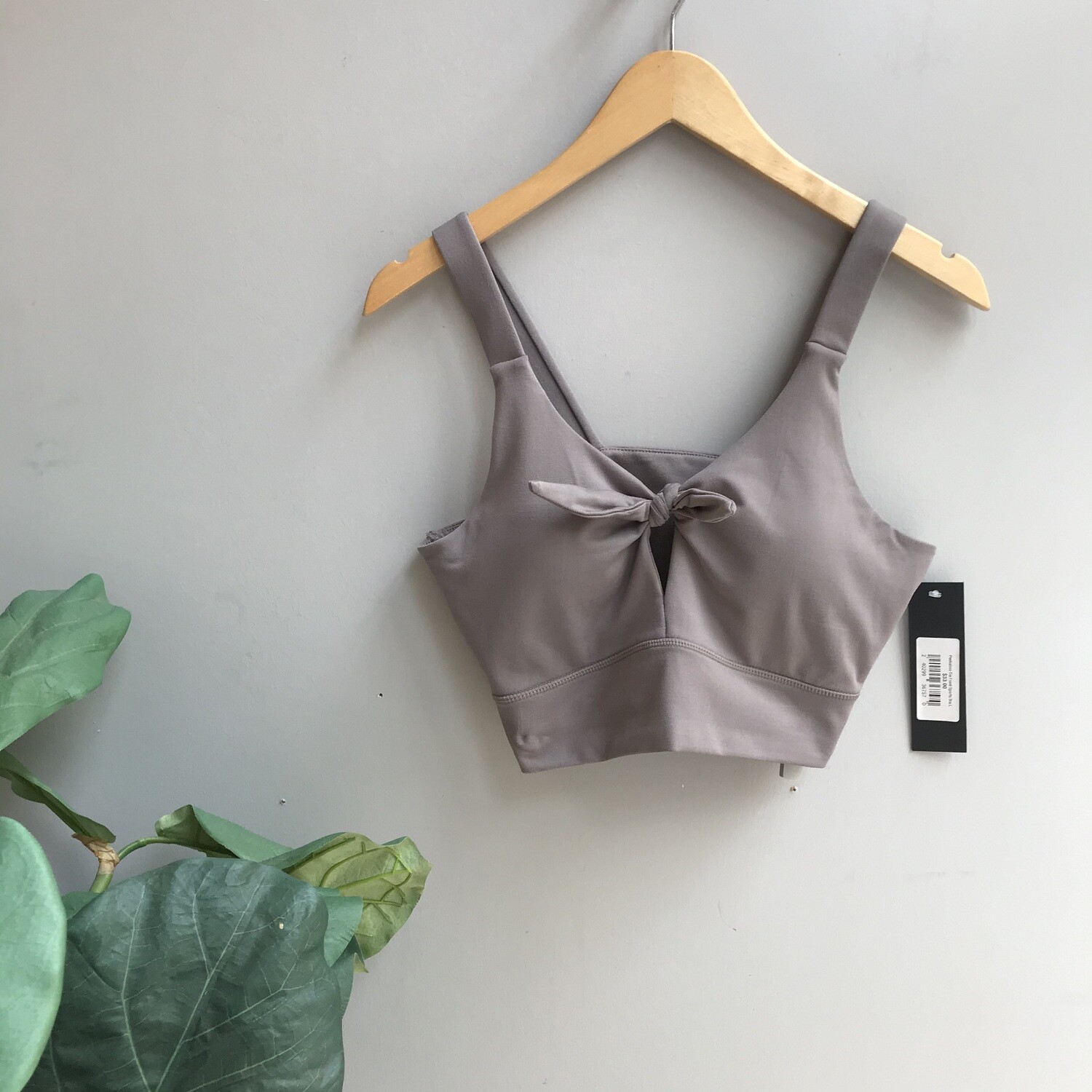 Peekaboo Tie Front Sports Bra