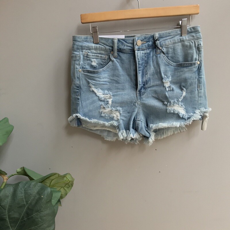 Mid Rise Cuff Shorts