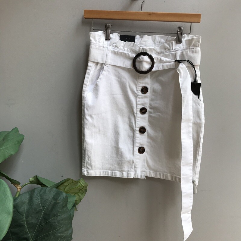 Paperbag Skirt &amp; Tortoise Belt
