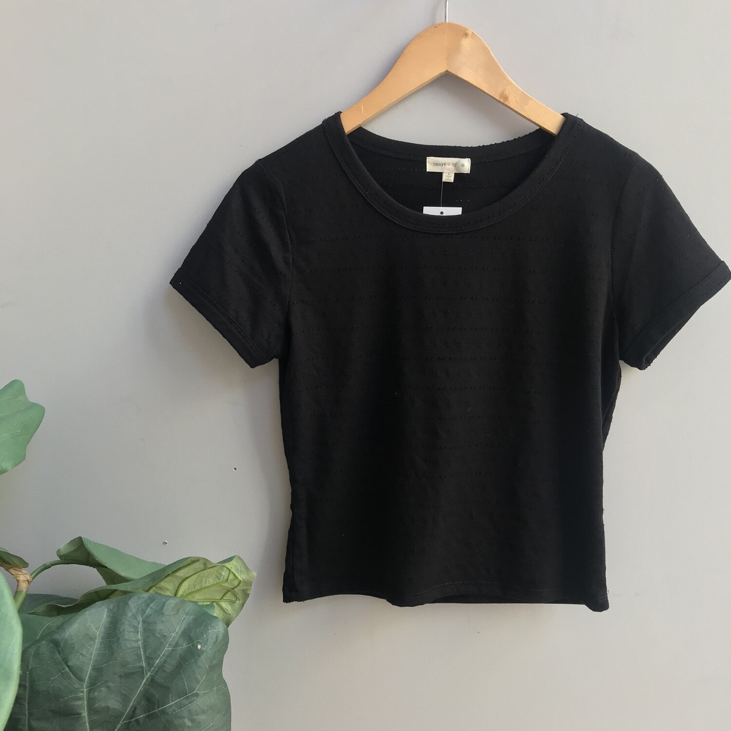 Crew Neck Short Sleeve Top