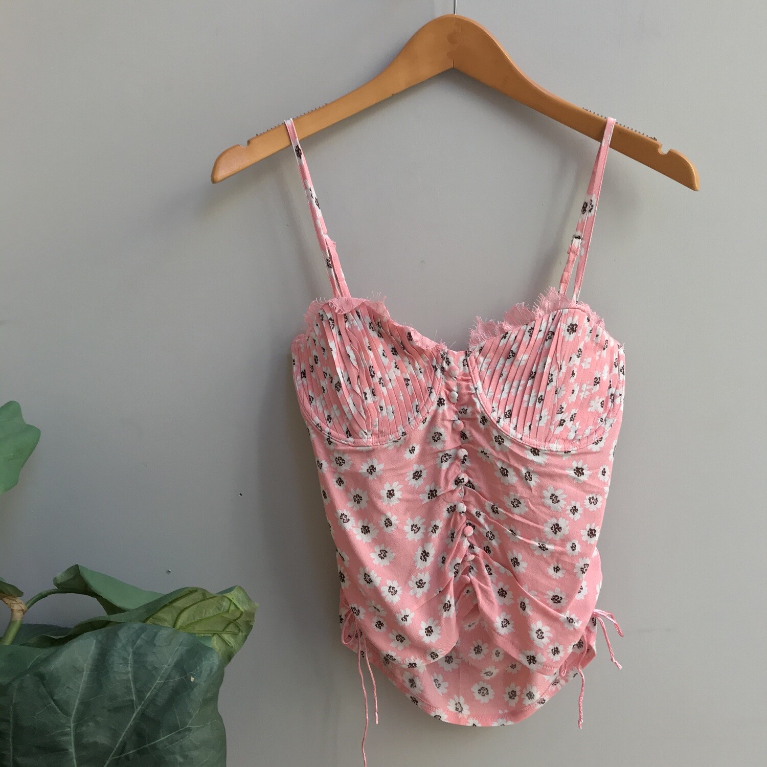 Floral Print Lace Top