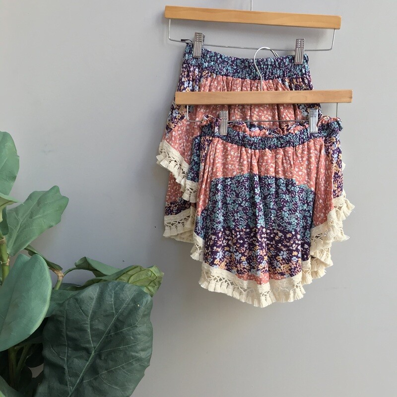 Floral Print Ruffle Set