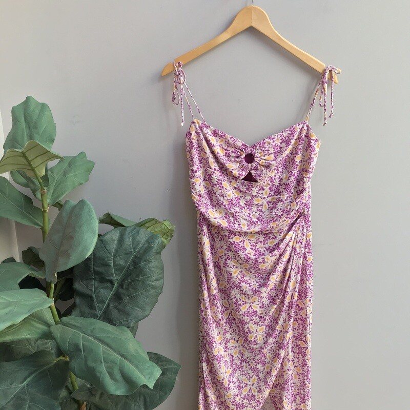 Riley Floral Print Midi Dress