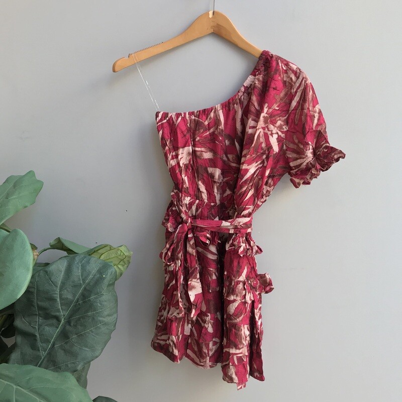 Brenda One Shoulder Floral Dress