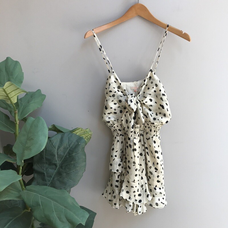 Jamie Leopard Spotted Romper
