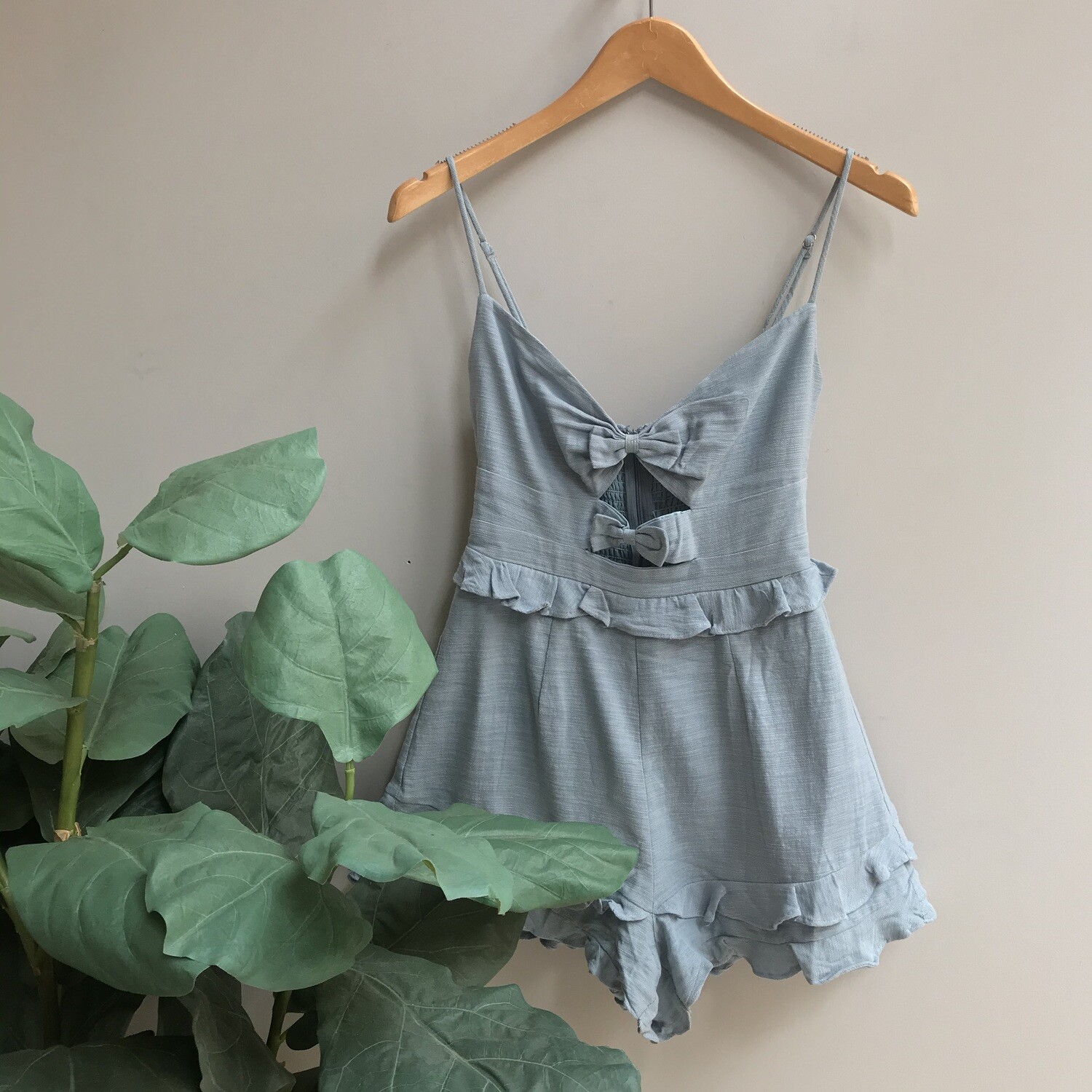 Giselle Bow Smocked Romper