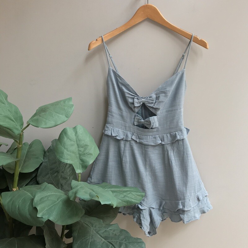 Giselle Bow Smocked Romper
