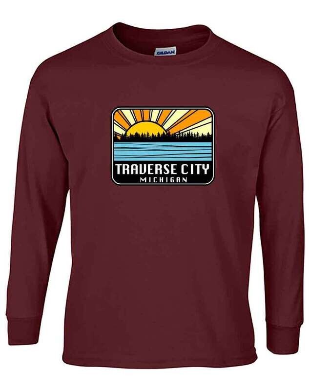 Maroon Traverse City Sunburst