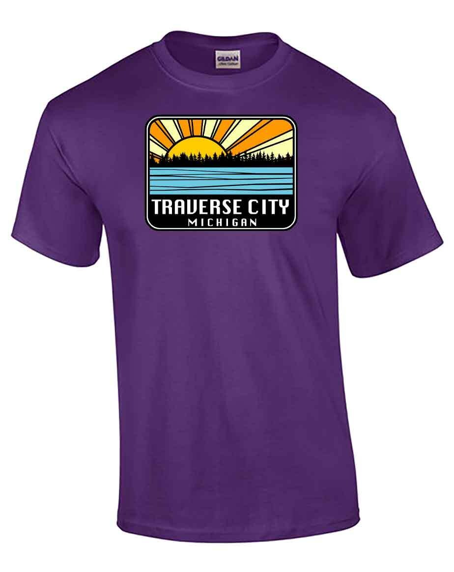 Purple Traverse City Sunburst