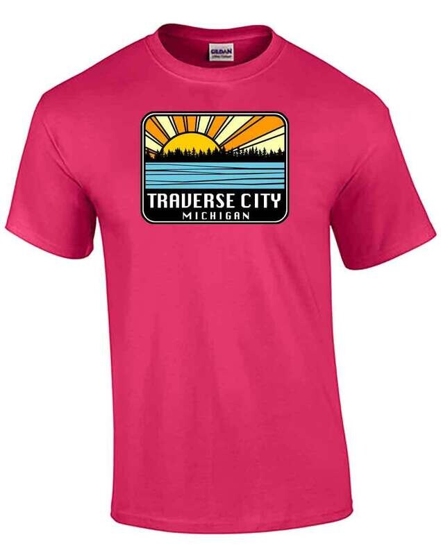 Pink Traverse City Sunburst