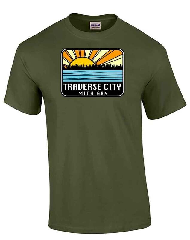 Military Green Traverse City Sunburst