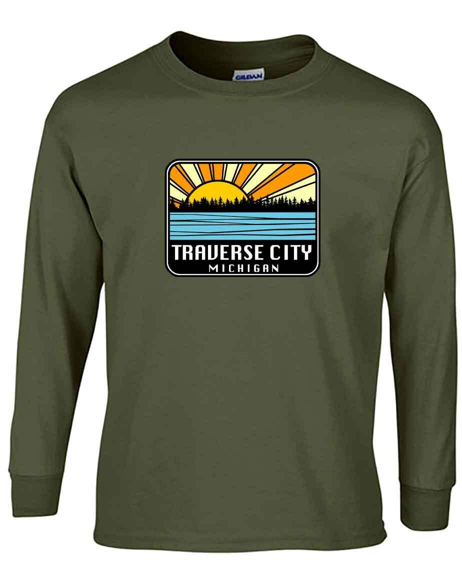 Military Green Traverse City Sunburst