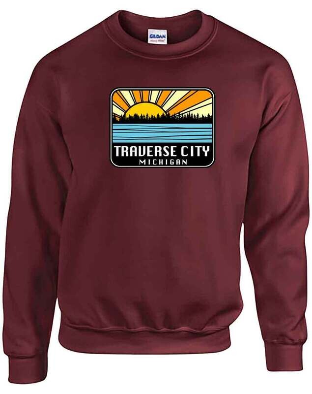 Maroon Traverse City Sunburst
