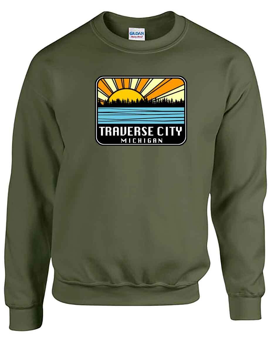 Military Green Traverse City Sunburst