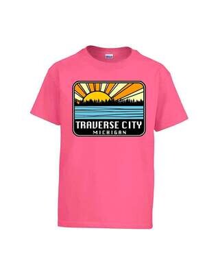 Pink Traverse City Sunburst