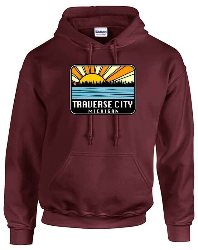 Maroon Traverse City Sunburst