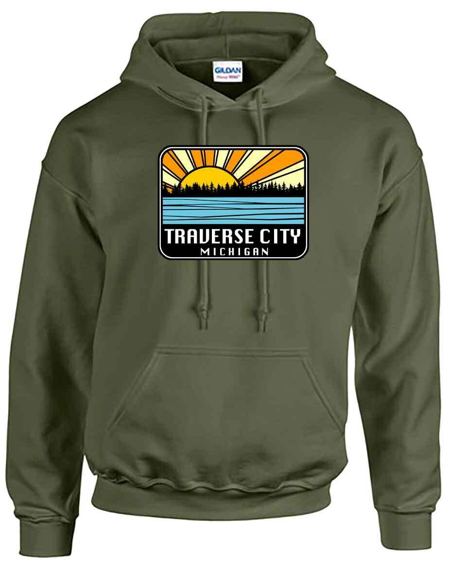 Military Green Traverse City Sunburst