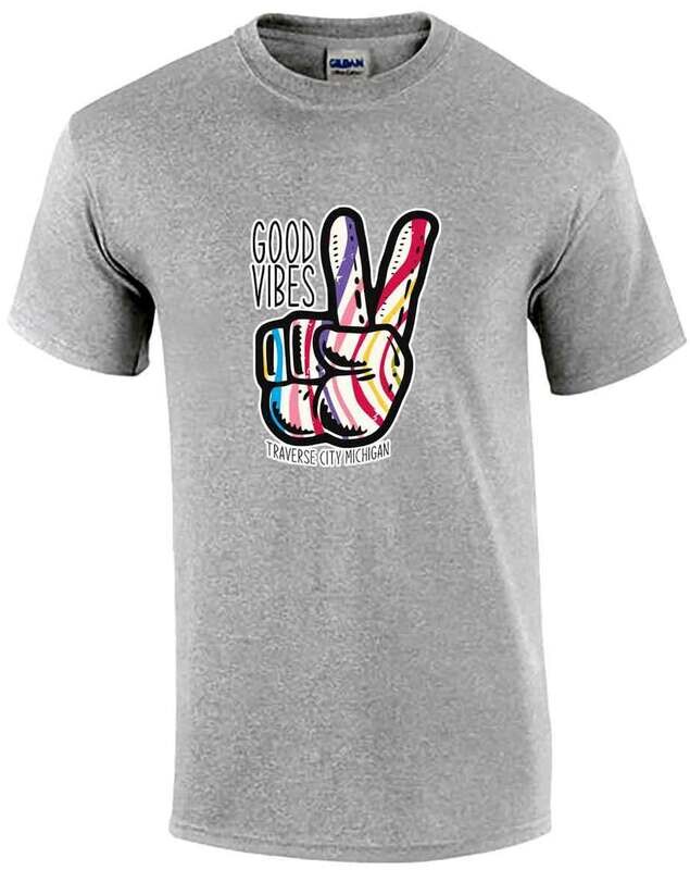Sports Grey Traverse City Good Vibes