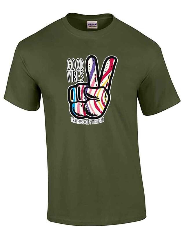 Military Green Traverse City Good Vibes