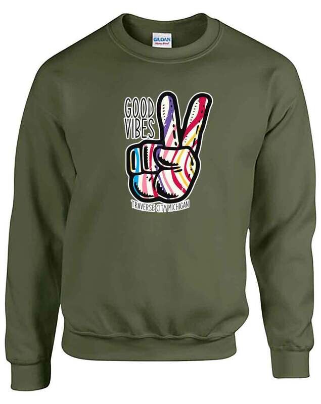 Military Green Traverse City Good Vibes