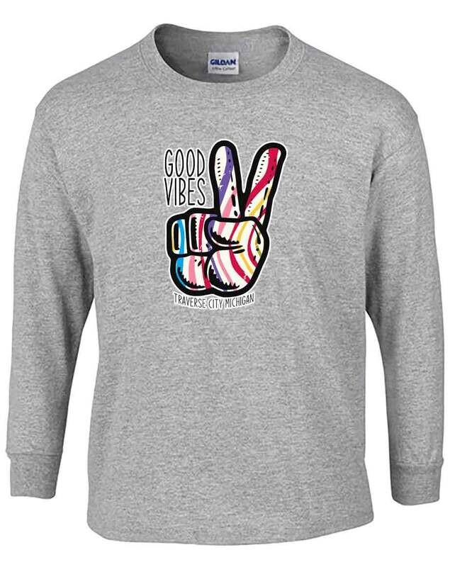 Sports Grey Traverse City Good Vibes