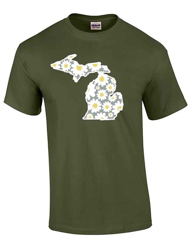 Military Green Michigan Daisies