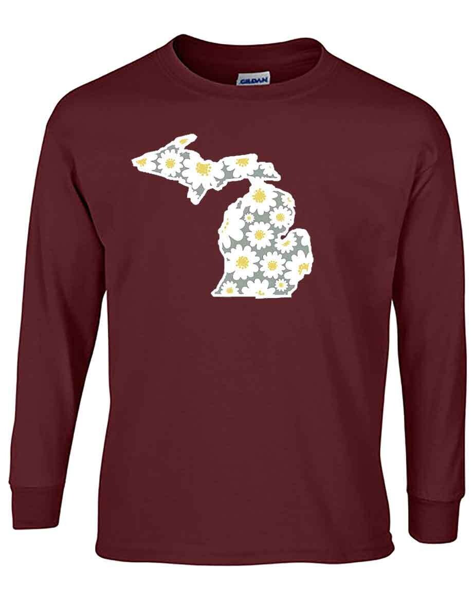 Maroon Michigan Daisies