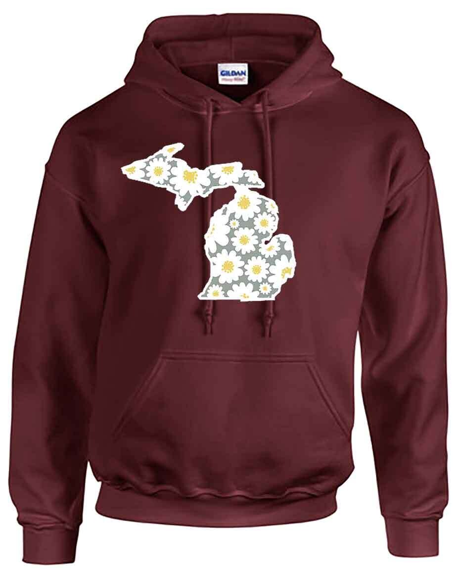 Maroon Michigan Daisies