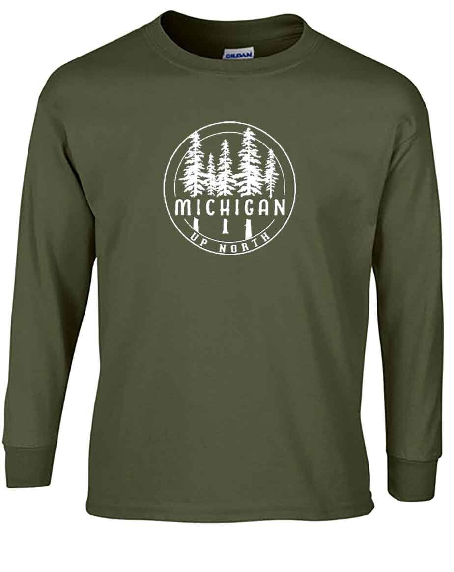 Up North Pine Circle Military Green